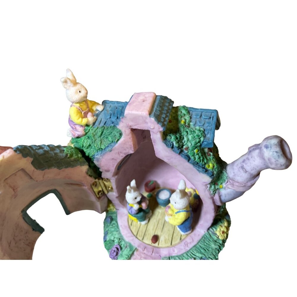 Decorative Easter Village Teapot Shaped House - Picture 9 of 14